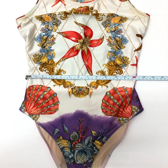 GIANNI VERSACE studded bodysuit Seashell size from S/S 1992 - Picture 15 of 16